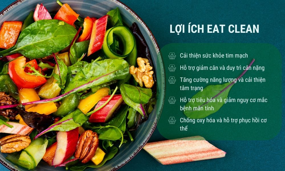 ảnh minh họa cho lợi ích của chế độ ăn eat clean.